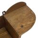 Vintage wooden wall shelve rack bookshelf in wood minimalist