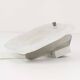 Midcentury wall sconce Kalmar in frosted ice glass, Austria, 1960s