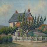 Edouard Delaune, rue de banlieue parisienne circa 1930