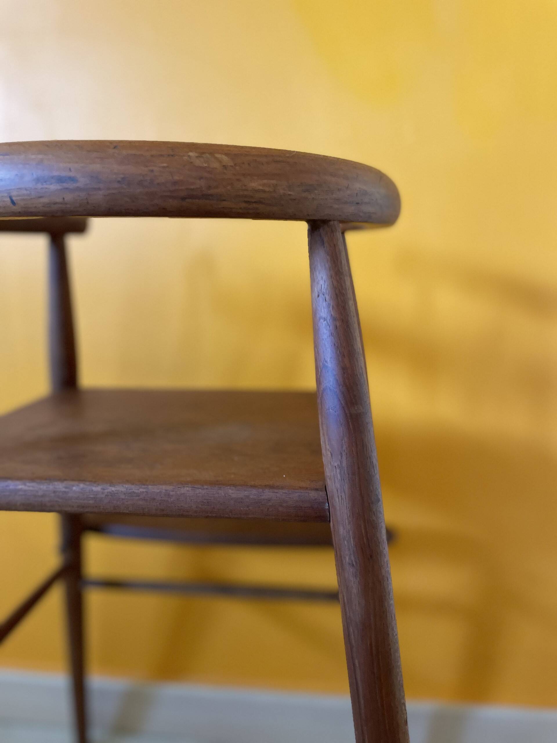Danish Children's High Chair by Nanna Ditzel for Kold Savvaerk, 1950s
