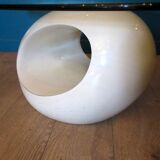 Vintage, oval, egg-shaped coffee table