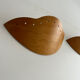 Pair of vintage wall lamps in wood France 1980