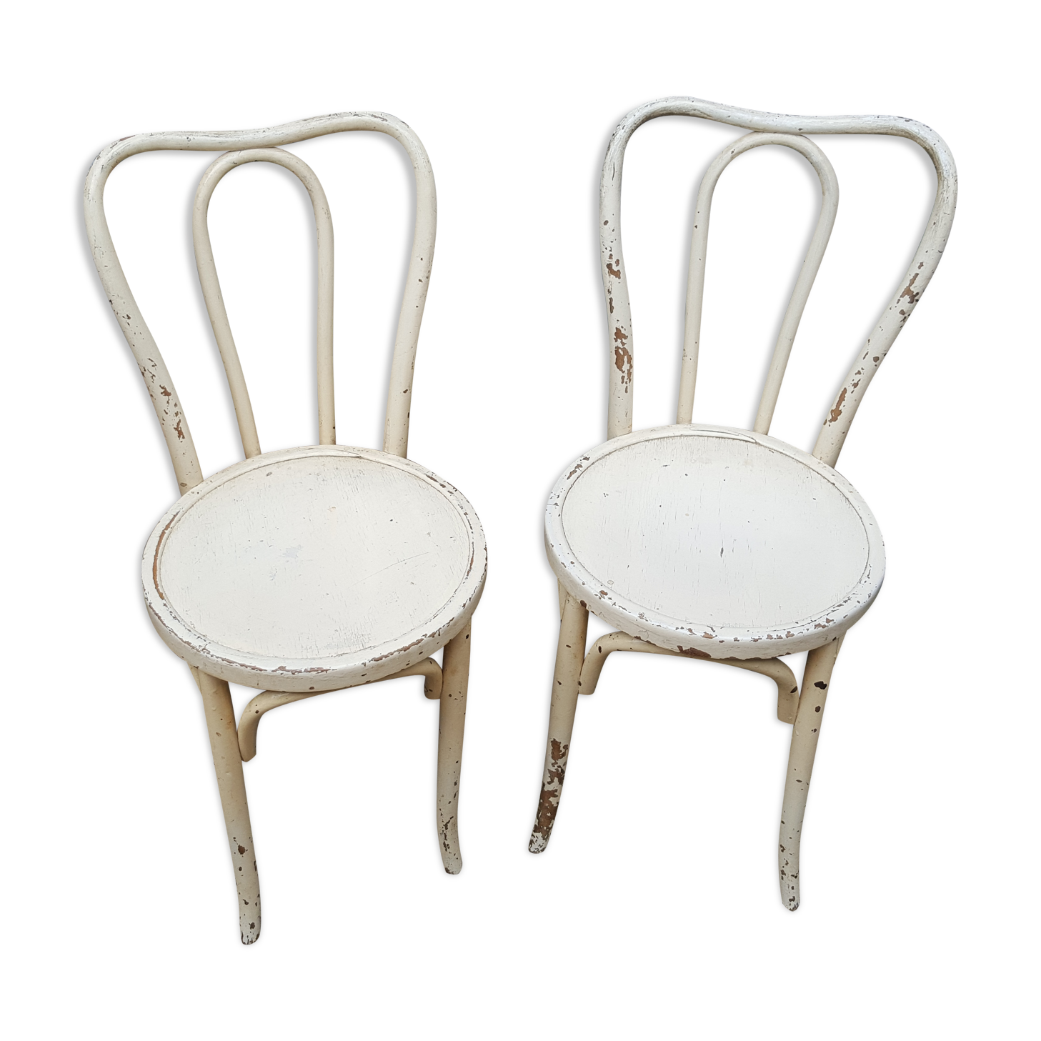 Paire de chaises Baumann en bois courbé