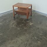 Chariot table d’appoint vintage en teck danois par Aksel Kjersgaard