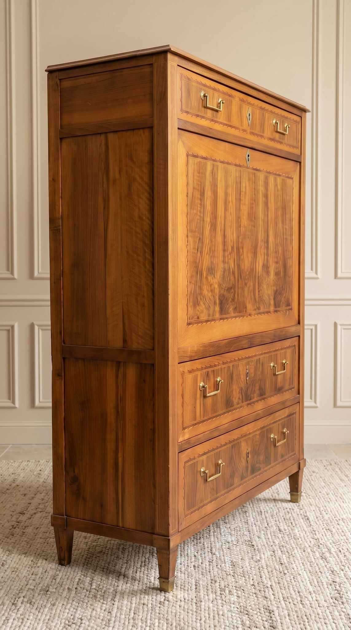 Art Deco secretary in wood and marquetry – 1930s