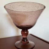Service à punch verre soufflé Biot ancien