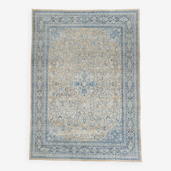 Tapis persan bleu surdimensionné 9x12, 279x382Cm