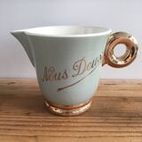 Milk jar "Nous Deux" Digoin Sarreguemines