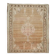 Vintage Turkish Hand-Knotted Wool Cotton Brown Area Rug 69x71