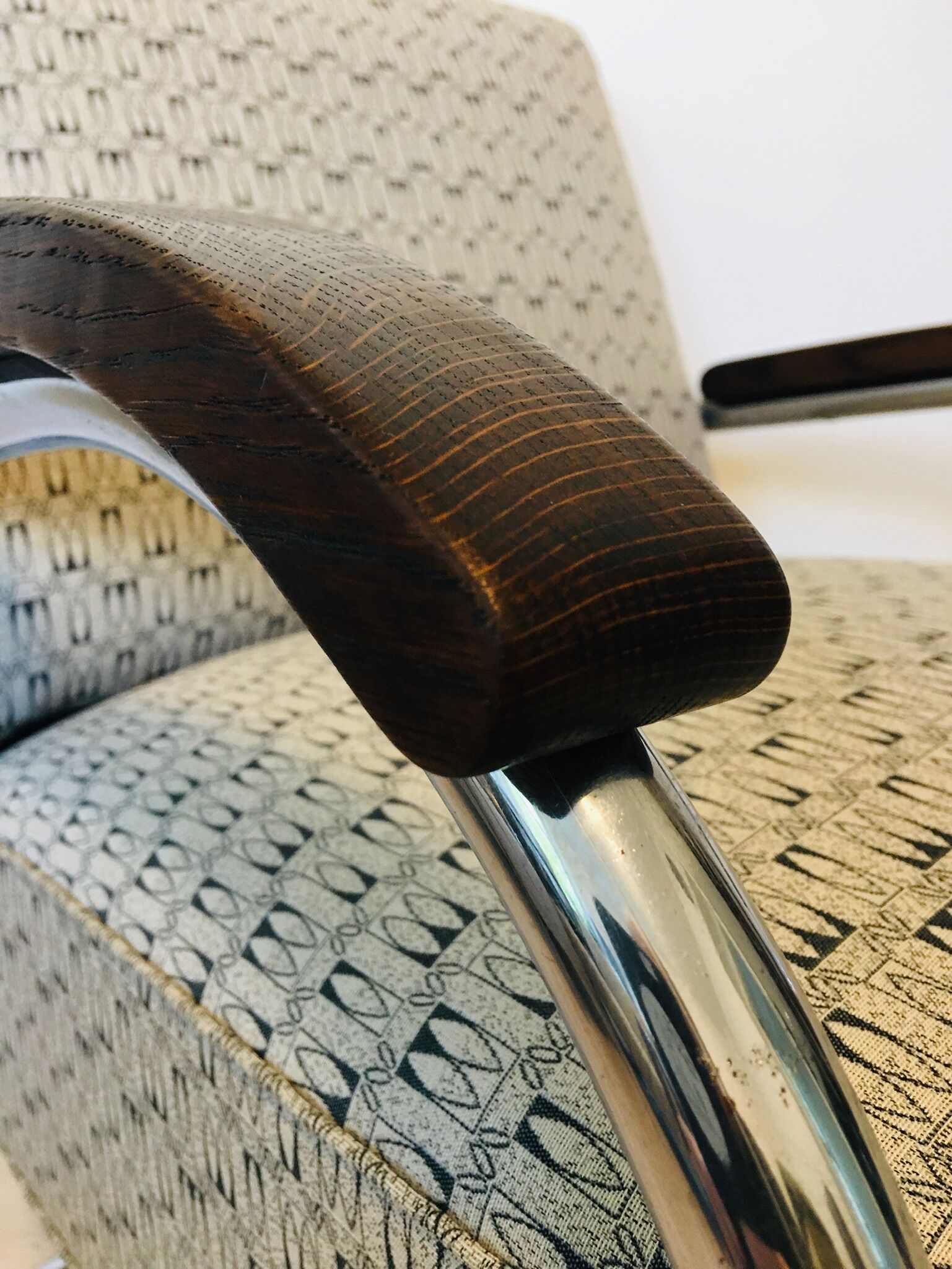 Bauhaus tubular steel armchair from Mücke Melder, 1930s