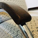 Bauhaus tubular steel armchair from Mücke Melder, 1930s