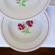 4 K and G Luneville soup plates, Rose Mai model 2106204