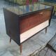 Vintage furniture "Stereo" radio Schaub-Laurenz and platinum Telefunken 504ken
