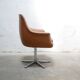 Vintage swivel desk chair in imitation leather