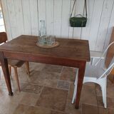 Ancienne table en chêne de cuisine