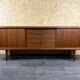 1960s 1970s Teak Sideboard Credenza H.W. Klein Bramin Danish Modern Design