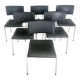Set of six Sparta leather chairs by Christoph Hindermann for Dietiker, 1990s.