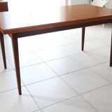 Scandinavian table in teak and teak veneer