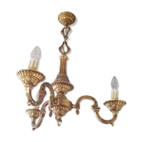 Golden bronze chandelier