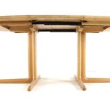 Juul Kristensen for JK Møbler oval oak extendable dining table 'Nakskov'