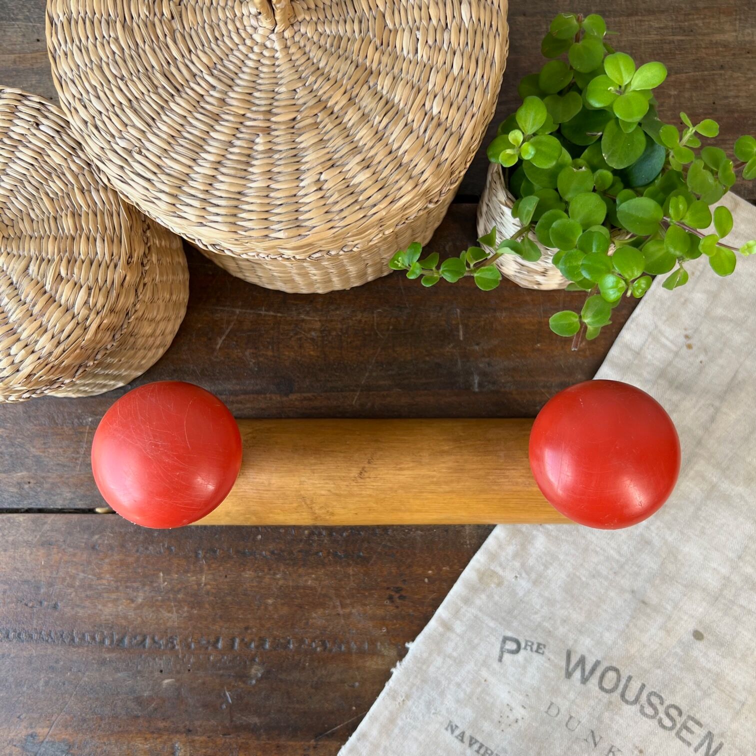 Vintage wooden hook "mushroom"