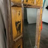 Chinese-inspired wooden mirror