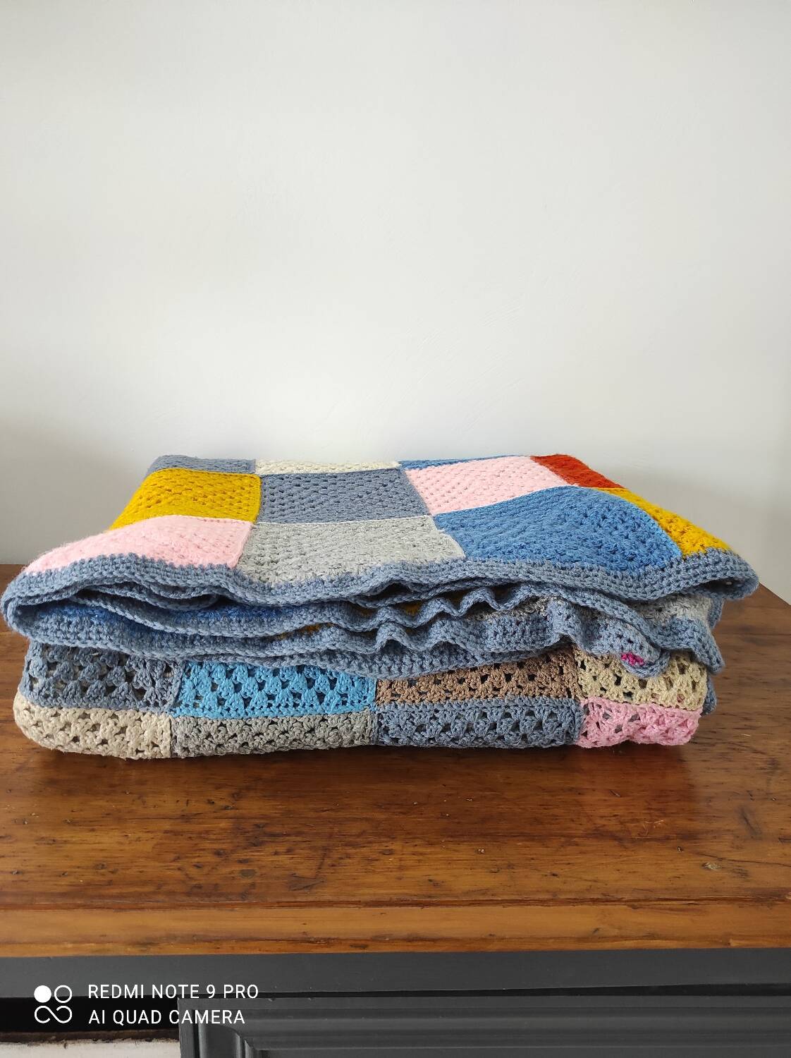 Large Vintage Granny Crochet Blanket