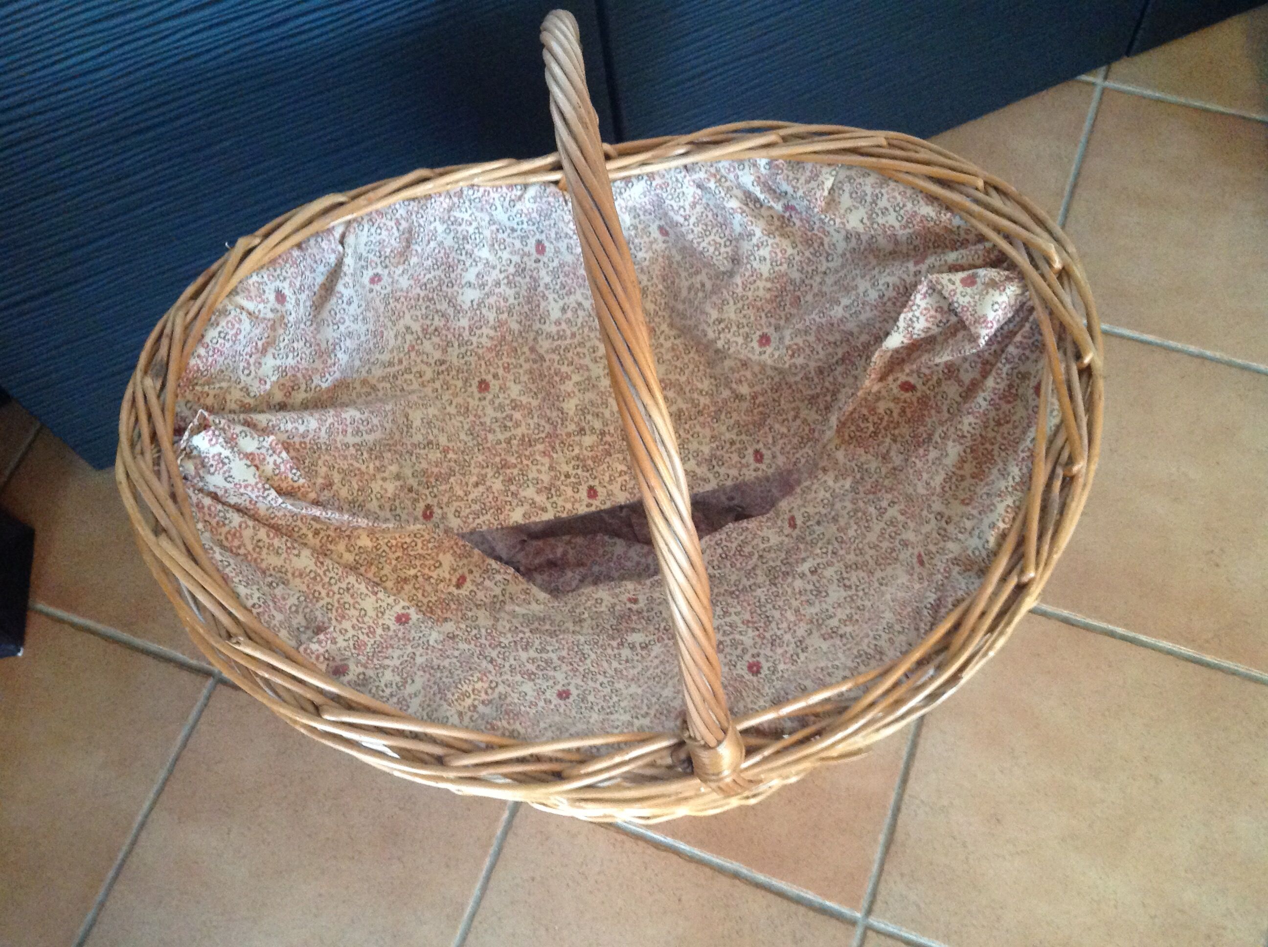 Vintage wicker basket
