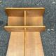 Asymmetrical Mid Century Modern bedside tables oak 1960
