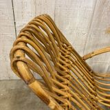 Vintage rattan rocking chair