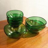 Service apéritif plateau Formica et ses ramequins vert émeraude