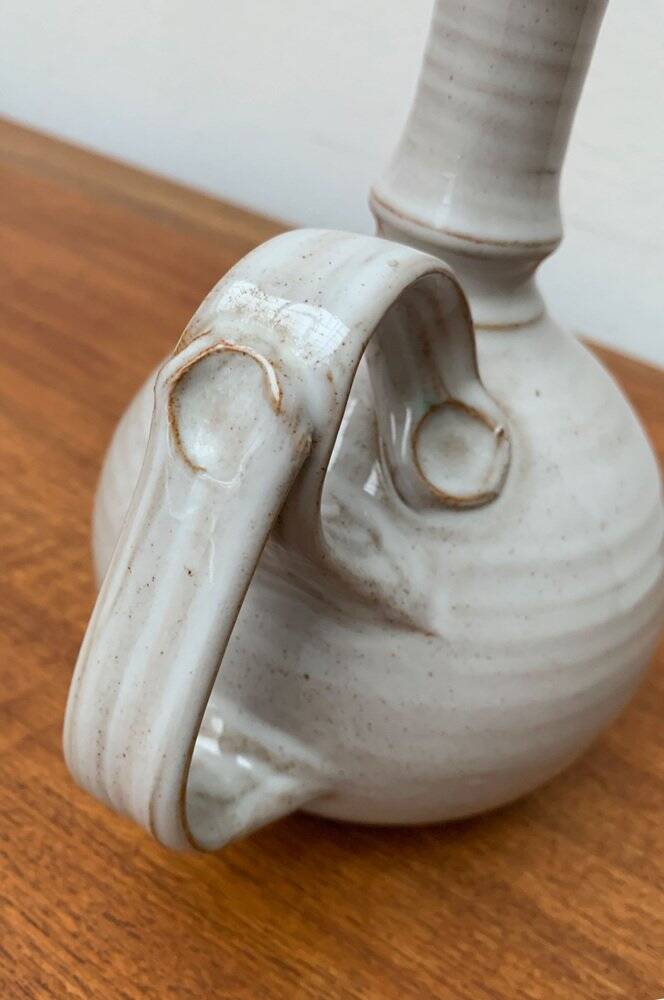 Mid-century Icelandic ceramic carafe by Sigurdar Haukssonar for Handunnid Pottery Iceland, 1960s.
