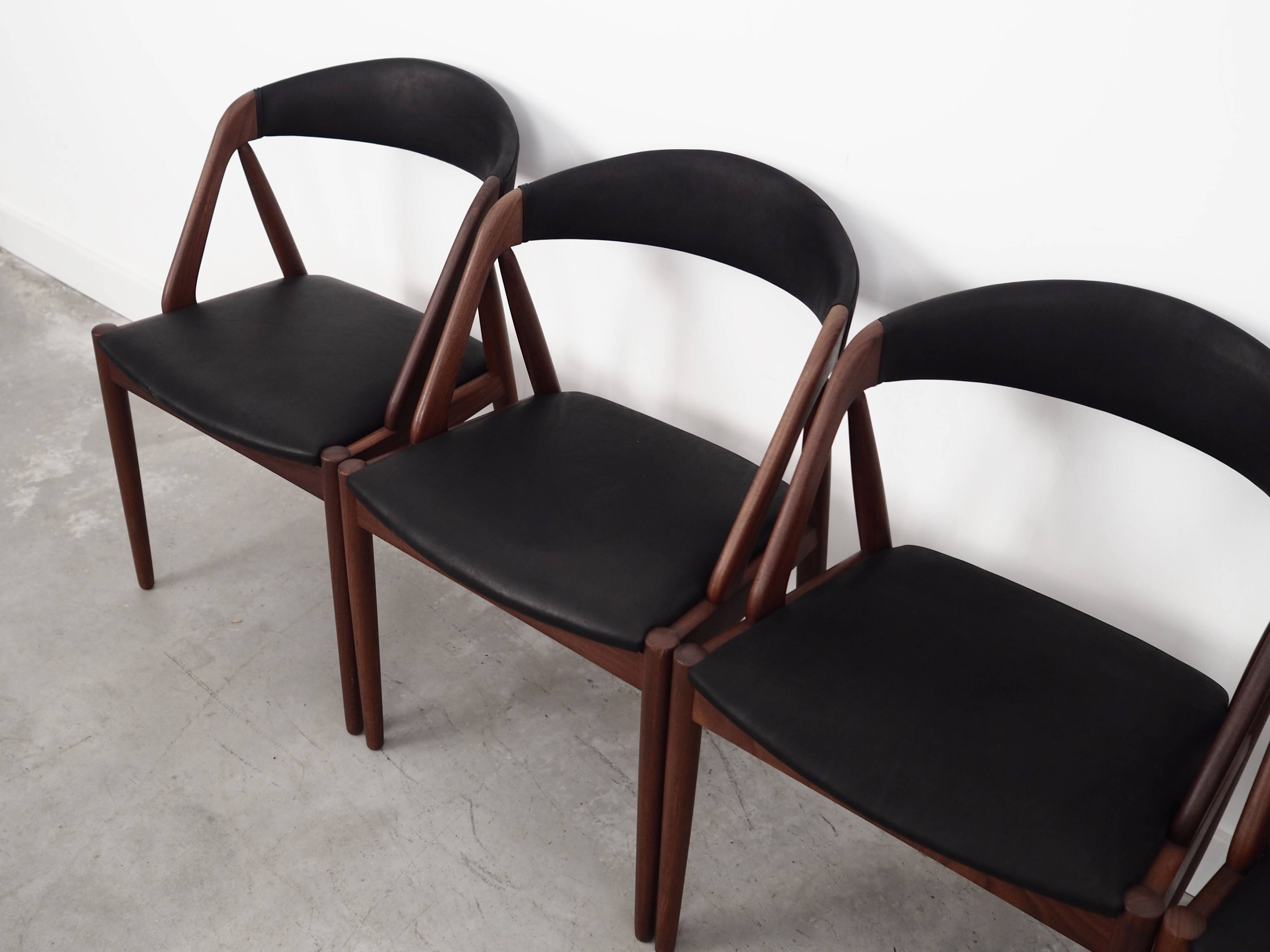 Set of four teak chairs, Danish design, 1970s, designer: Kai Kristiansen