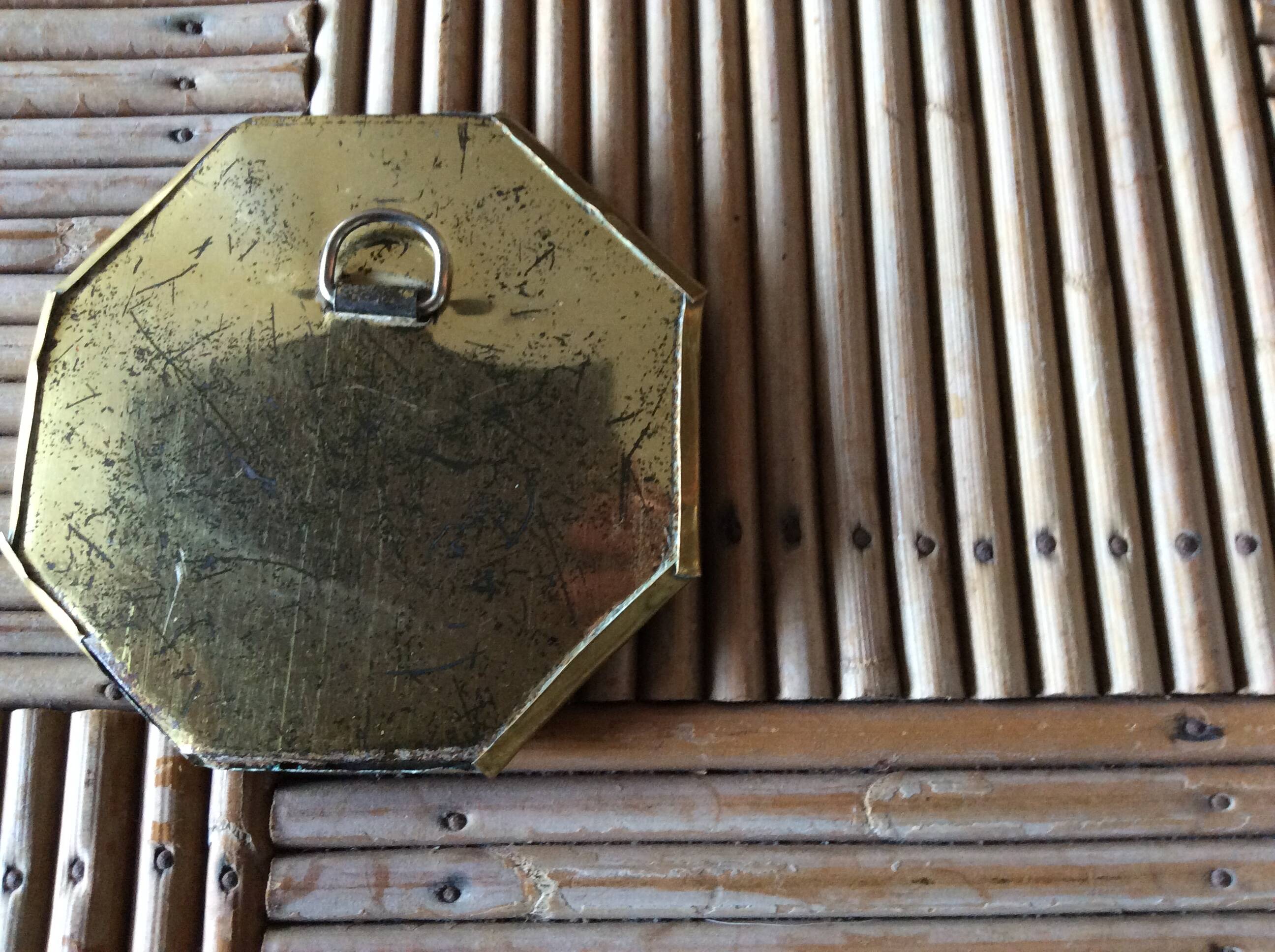 Brass mirror