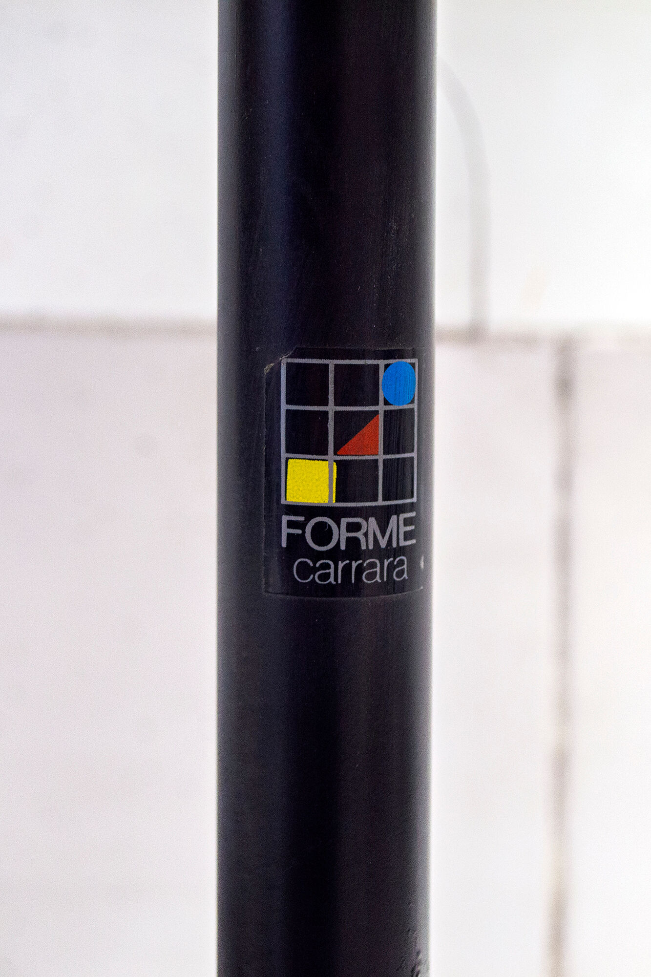 Bedside table shapes in wood and painted iron, marble details, 80s