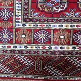 Vintage Uzbek Bukhara rug 122' x 213' 1960s - 1C1227