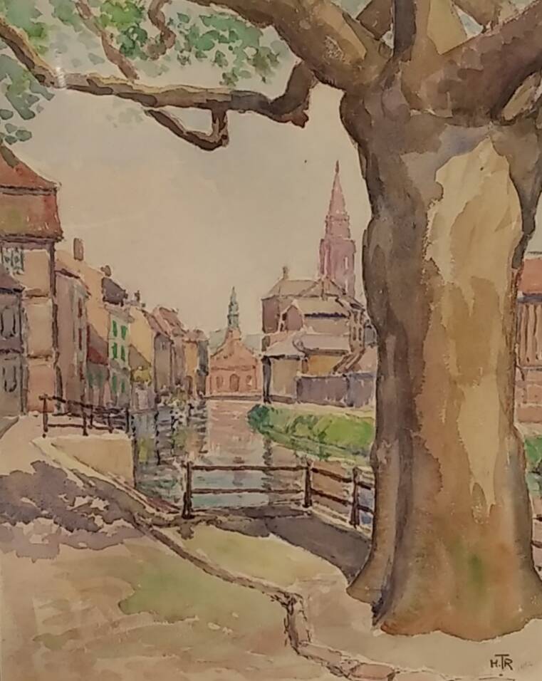 Watercolor Strasbourg The Old Town