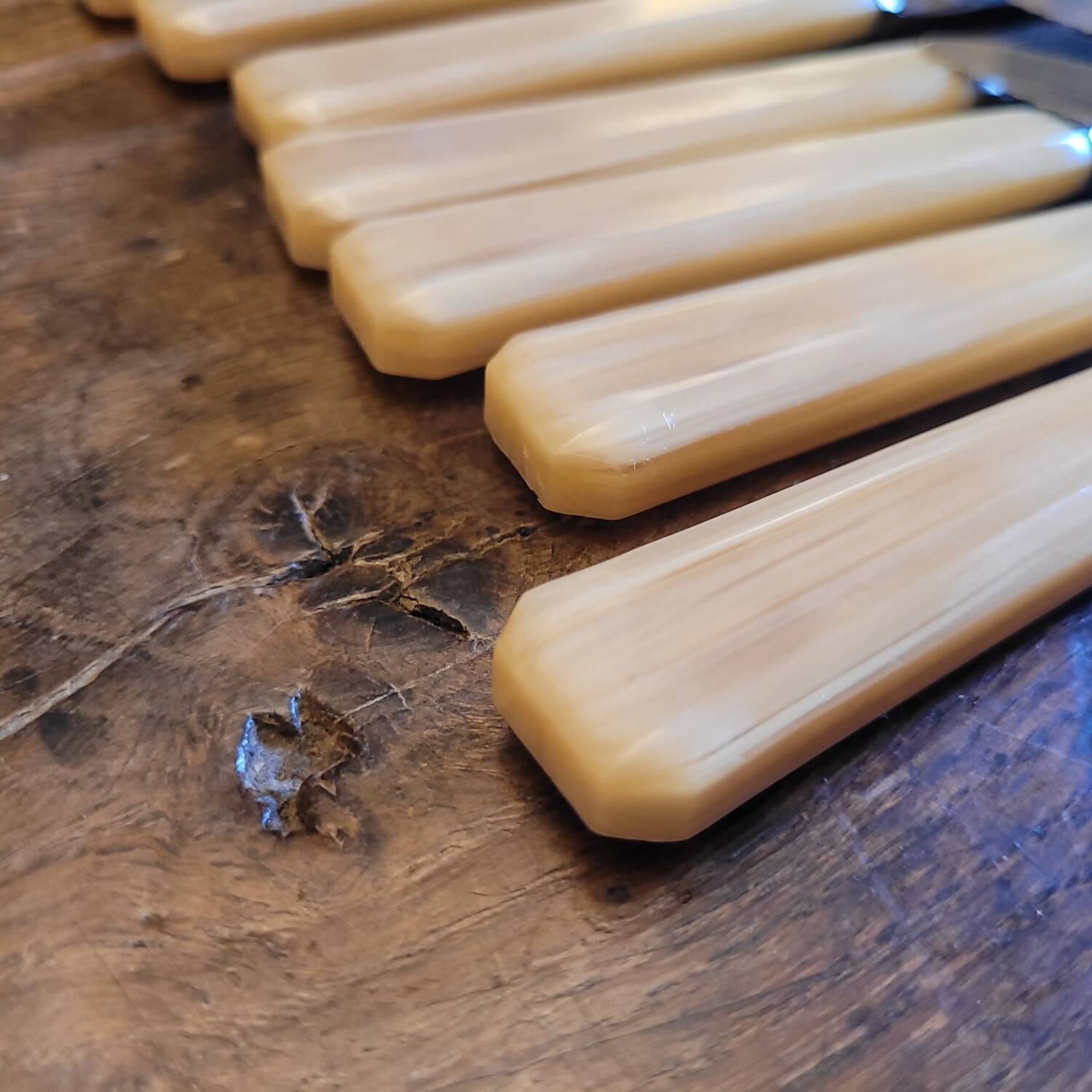 12 Rameau Sens stainless steel knives – France – 1950s/1970s