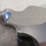 Christofle silver metal ice cream cutter shovel with oxidation ribbons