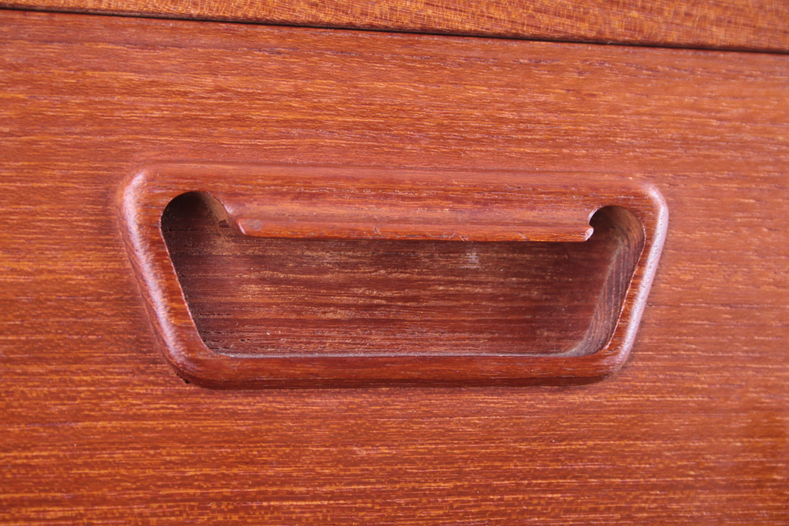 Pair of teak floating vintage bedside tables with drawer - Denmark 1960