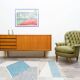 Fauteuil Chesterfield en cuir vert olive