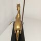Table lamp Horse in gilded brass