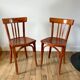 Duo de chaises bistrot Luterma années 30