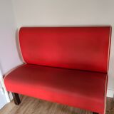 Banquette rouge style dinner vintage