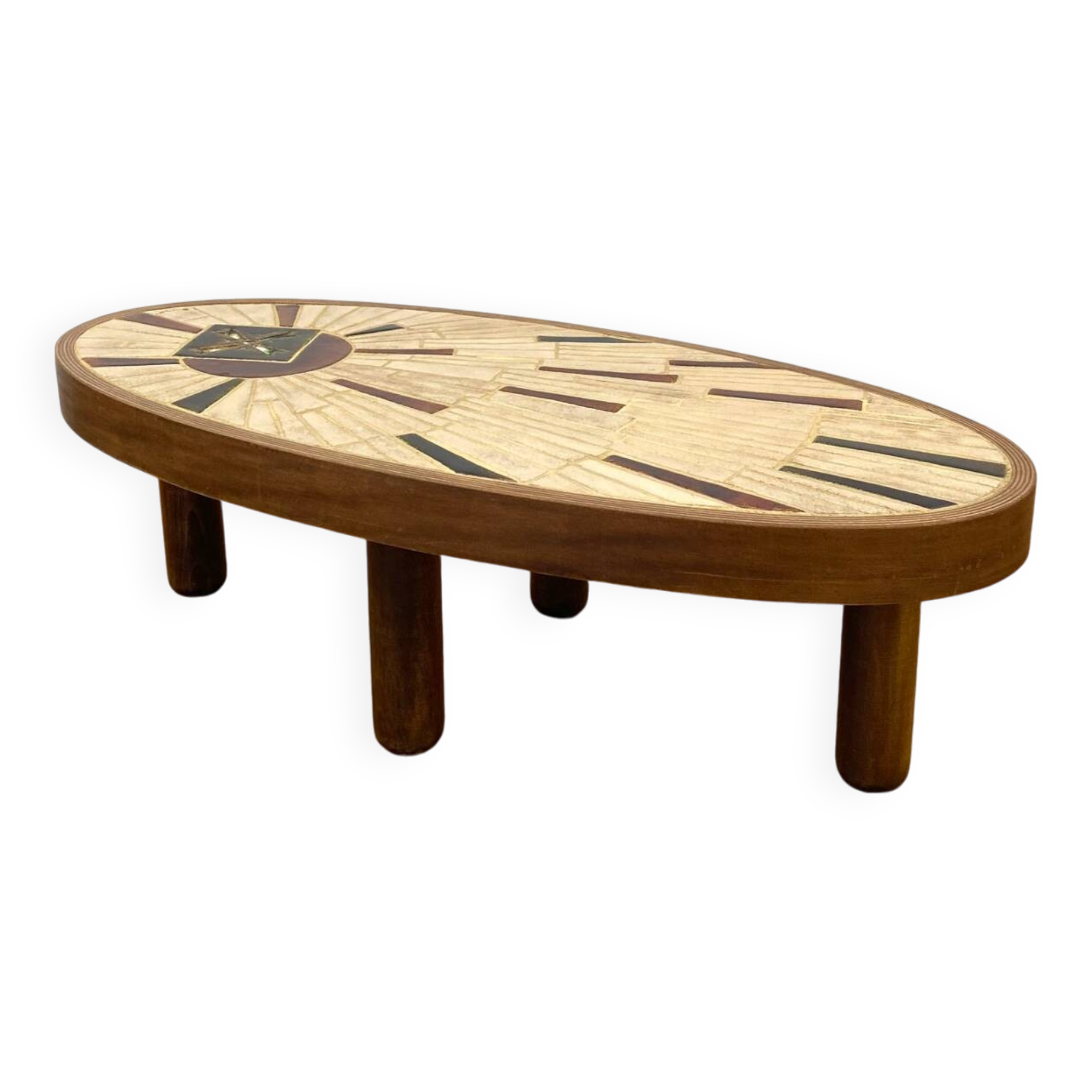 Vallauris ceramic coffee table