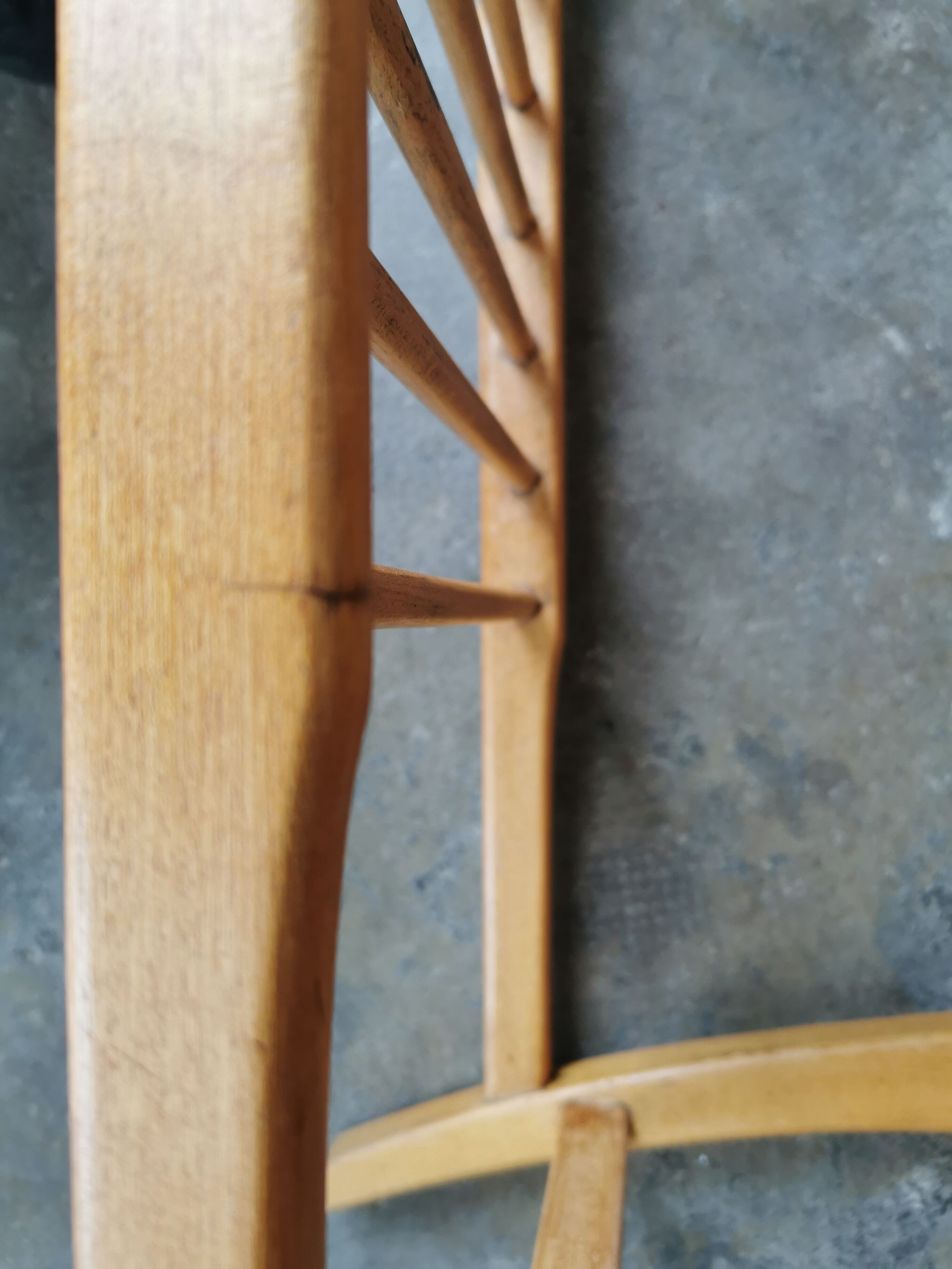 Scandinavian coffee table in blond wood