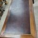 Art deco 4-door, 3-drawer, double-sided, 1930s flat desk