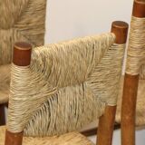 Série de 4 Chaises Charlotte Perriand Modèle "Bauche" Edition BCB