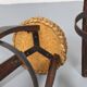 Original set of 2 bar stools by Frida Minet and Adrien Audoux, 1950s, France