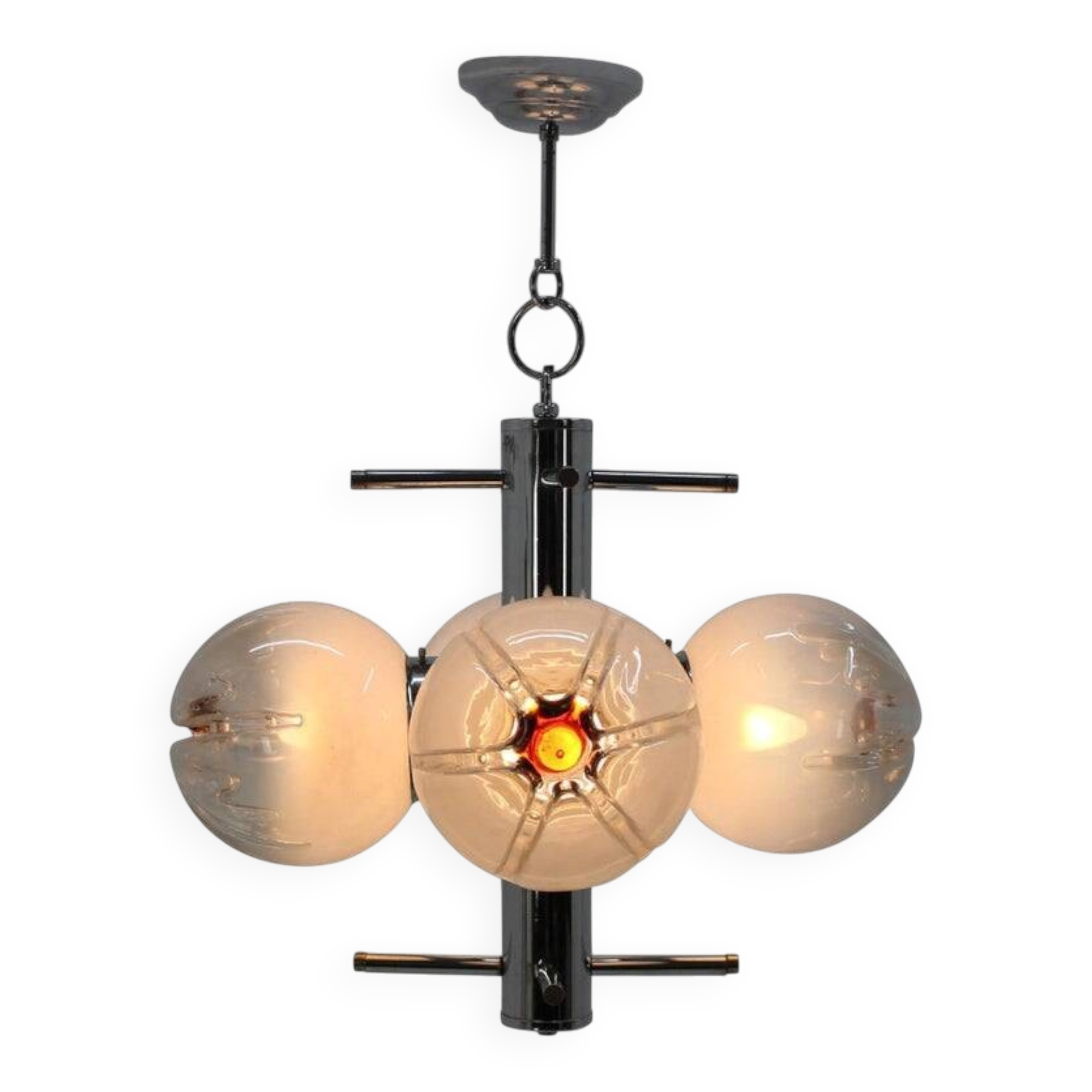 Midcentury Chandelier Murano, Mazzega, 1970s